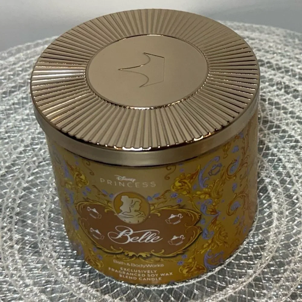 BBW Disney Belle 3 Wick Scented Candle NWT